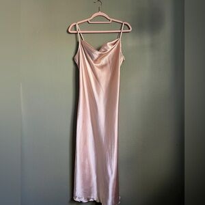Bebe satin slip dress